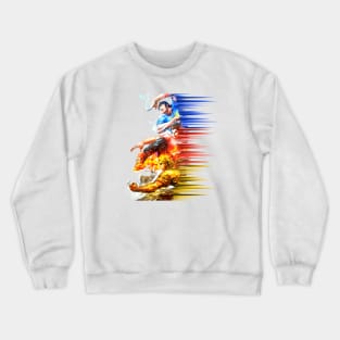 Tiger Wong Long Hu Men Dragon Heroes Attack Crewneck Sweatshirt